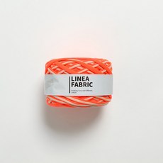 Linea 布料多色編織線 250g, 1029 螢光橘-米色, 64m