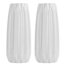 陶瓷花瓶 L, 白色的