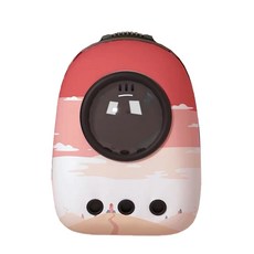 Jinho寵物油畫太空包, 夕陽紅