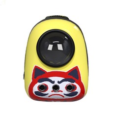 Jinho寵物油畫太空包, 貓黃色