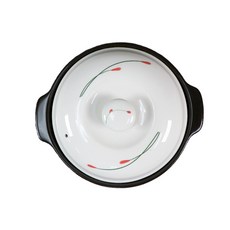 雙耳陶瓷砂鍋+印花鍋蓋 520ml, 1入, 14.5 cm
