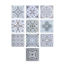 M&P LIFE 瓷磚裝飾貼紙 TS060L 10款組, 摩洛哥