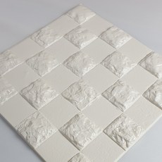 CCUMI 裝飾性泡沫瓷磚 29 x 29cm CT-02, 象牙白, 30個