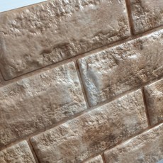 꾸미 접착식 벽돌 폼브릭 100 x 30 cm, 앤틱브라운, 20개