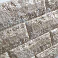 꾸미 접착식 벽돌 폼브릭 100 x 30 cm, 리얼베이지, 20개