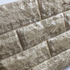 꾸미 접착식 벽돌 폼브릭 100 x 30 cm, 리얼카키, 20개