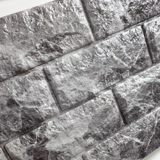 꾸미 접착식 벽돌 폼브릭 100 x 30 cm, 리얼그레이, 20개
