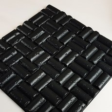 CCUMI 裝飾性泡沫瓷磚 29 x 29 厘米 CT-03, 30個, 黑色