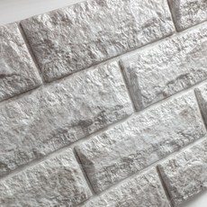 꾸미 접착식 벽돌 폼브릭 100 x 30 cm, 리얼화이트, 20개