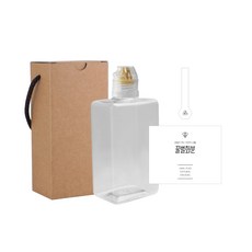 蓬鬆扁平蜂蜜瓶PET瓶300ml+一觸橋黃蓋+簡約蜜蜂花盆L貼套組, 10組