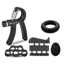 Kronic 401 握力器5件組, 黑色