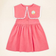 mollimelli 女童迷你流蘇大翻領連身裙