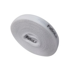 잘라쓰는 전선 정리 찍찍이 스트랩 화이트 5m, 1개