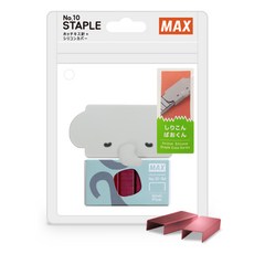 MAX JAPAN 粉色訂書針 1000入, 10針, 1組