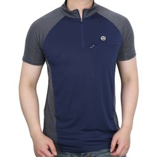 마운치스트 남성용 파워 쿨 반팔 집업티