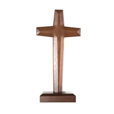 原木桌上十字架3, 單色, 1個