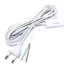 中間開關電線電纜組 白色 5m, 1個