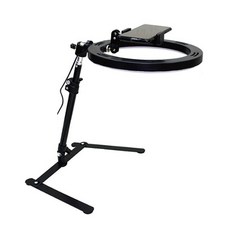 USB桌面型LED環形補光燈支架, 單品, 1個