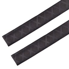 Haewoo Gongbang 熱收縮橡膠釣竿握把 1m x 25mm, 黑色, 2個