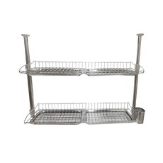 頂天立地雙層餐具瀝水架組, 單色