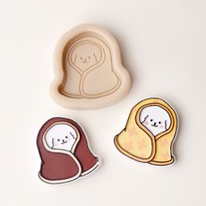 ANGLE THING 棉被外很危險比熊矽膠模具, 單一顏色