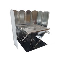 巴克703 露營用超大型8片爐具擋風板 40cm, 單一顏色, 1個