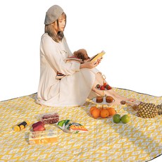 DG생활 감성 피크닉 매트 DG-51, 옐로우