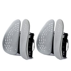 카템 3D 허리 쿠션 CT210, 그레이, 2개