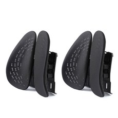 카템 3D 허리 쿠션 CT210, 블랙, 2개