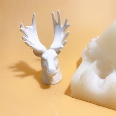 AngleThing 雙面立體矽膠模具帶美角鹿角, 單色