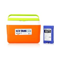 KOMAX 아이스탱크 8.5L + 팩 0.6L 세트, 오렌지