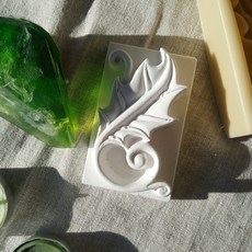 ANGLE THING 聖誕冬青葉單孔矽膠模具, 單一顏色