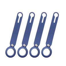 리젠스 후크 실리콘 애플 에어 태그, 네이비, 4개