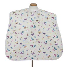 클린유니폼 방수 성인용 턱받이 벨크로형, 노랑나비, 1개