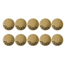 DIY腰圍調節修補用A款鈕扣 17mm, 褲子3古銅色, 10個