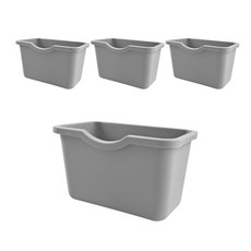 Mimineaqua 魚缸外掛式收納盒 4入, 灰色, 4個