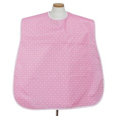 클린유니폼 방수 성인용 턱받이 벨크로형, 핑크하트, 1개