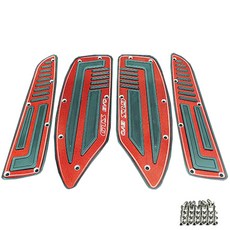 SYM 크루심 125~300 CNC 튜닝 발판 레드, 1세트