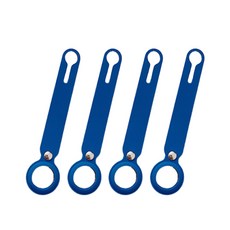 리젠스 후크 실리콘 애플 에어 태그, 블루, 4개