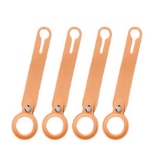 리젠스 후크 실리콘 애플 에어 태그, 주황색, 4개