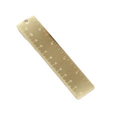 簡約復古金色尺子 12cm, 金子, 1個