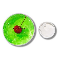 調色盤史萊姆 哈密瓜蘇打水凝膠奶油史萊姆 220ml + 櫻桃配件, 綠色 + 白色