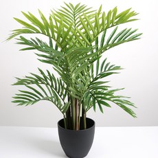 아레카야자 인조나무 73cm + 원예용 리얼스톤 세트, 혼합색상, 1세트