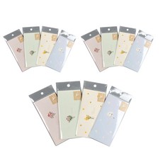 ibis 橫式花卉圖案感謝信封袋組 4款, 混色, 3套