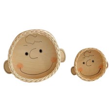 籐編收納籃2件組 查理款, 淺褐色的, 1套