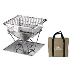 캠핑 백패킹 BBQ 접이식 차박 화로대 2~3인, 1개