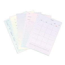 LUCALAB 100 天學習計劃書 6 張補充紙, 混色