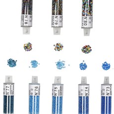 StudioBunt玻璃珠 2mm 8種組, N 73~N 80, 1套