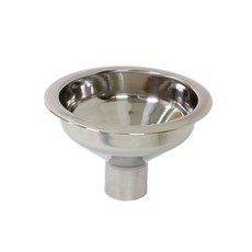 飲料投入口漏斗 不鏽鋼, 銀色光澤, 1個