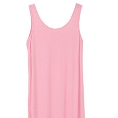 페이퍼먼츠 U넥카라 부드러운 모달 롱 슬리브 통기성 원피스 00032